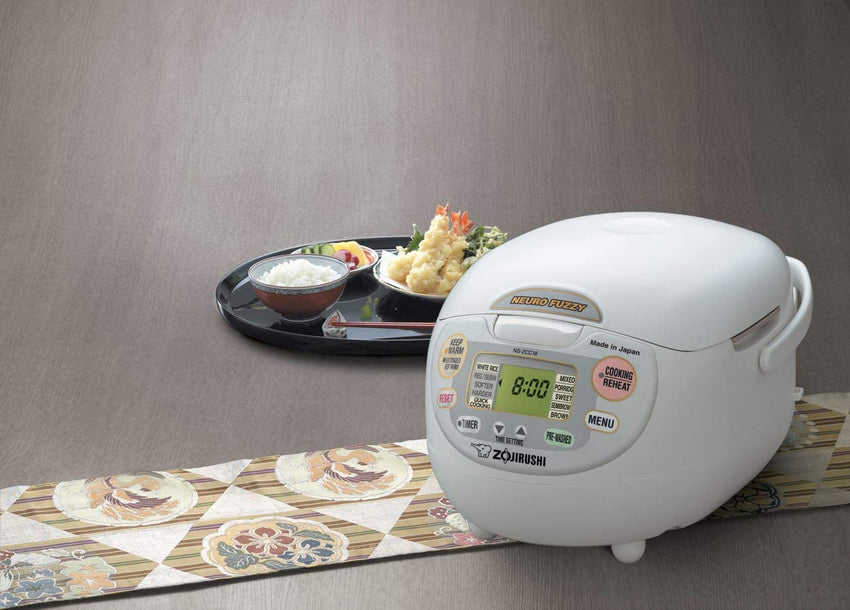 Zojirushi. Made in Japan Neuro Fuzzy Rice Cooker. 5.5-Cup. Premium White