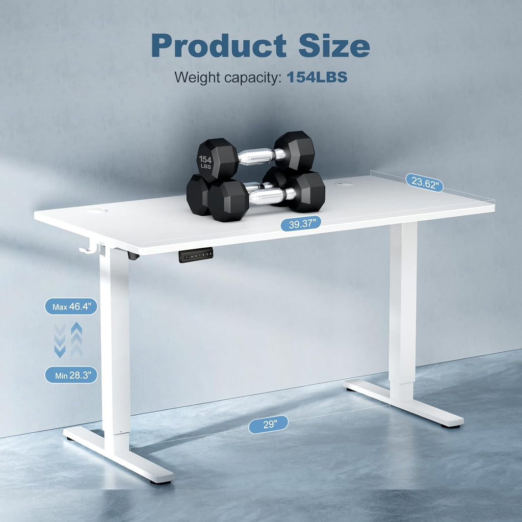 40-inch electric height-adjustable desk.