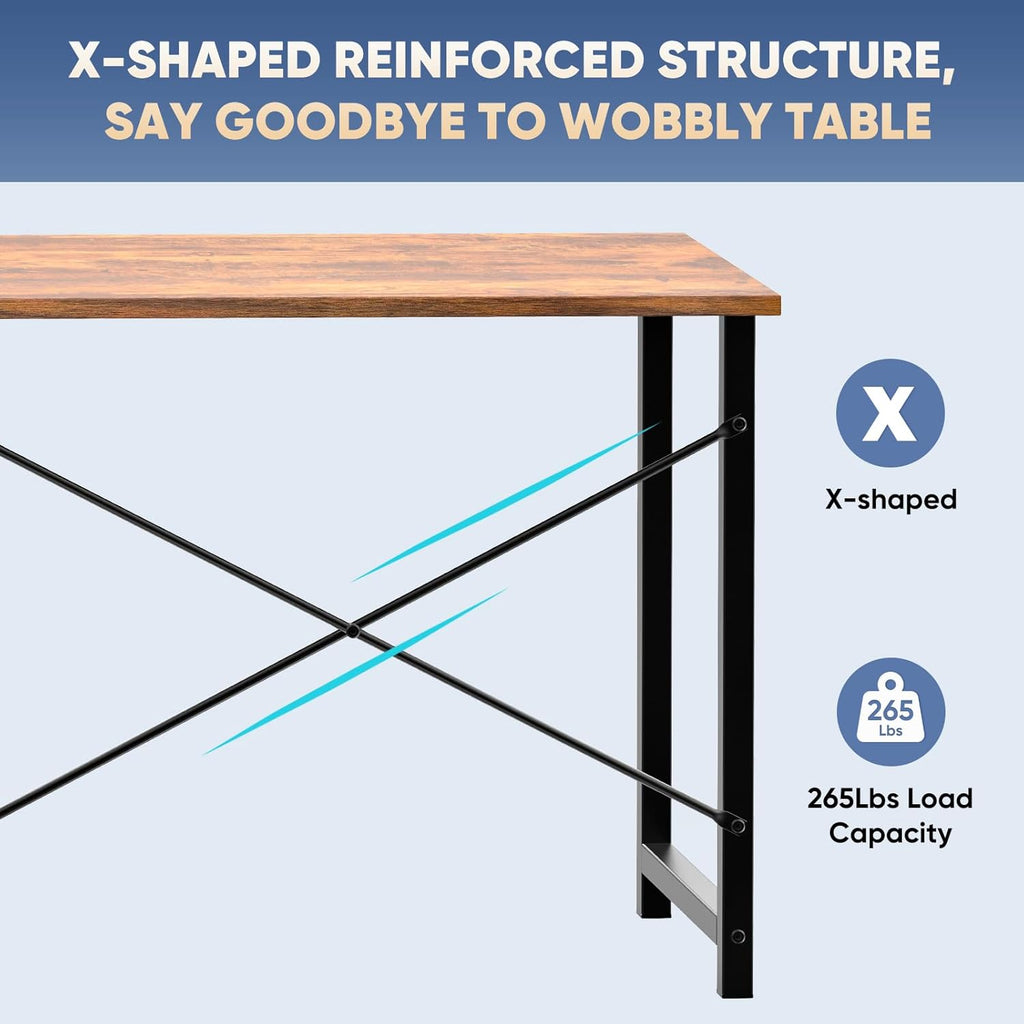 Compact Home Office Computer Desk – Minimalist Style Writing/Gaming/Work Desk