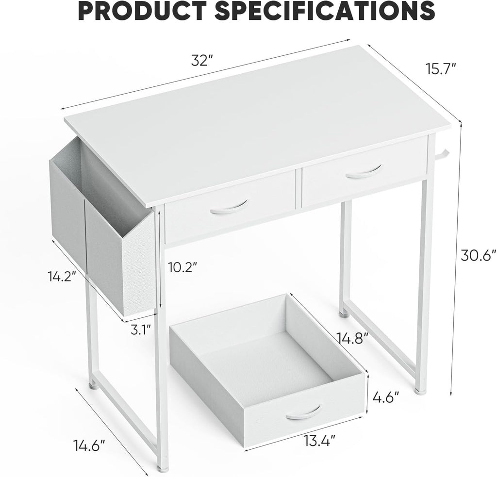 Home Office Computer Desk with Drawers