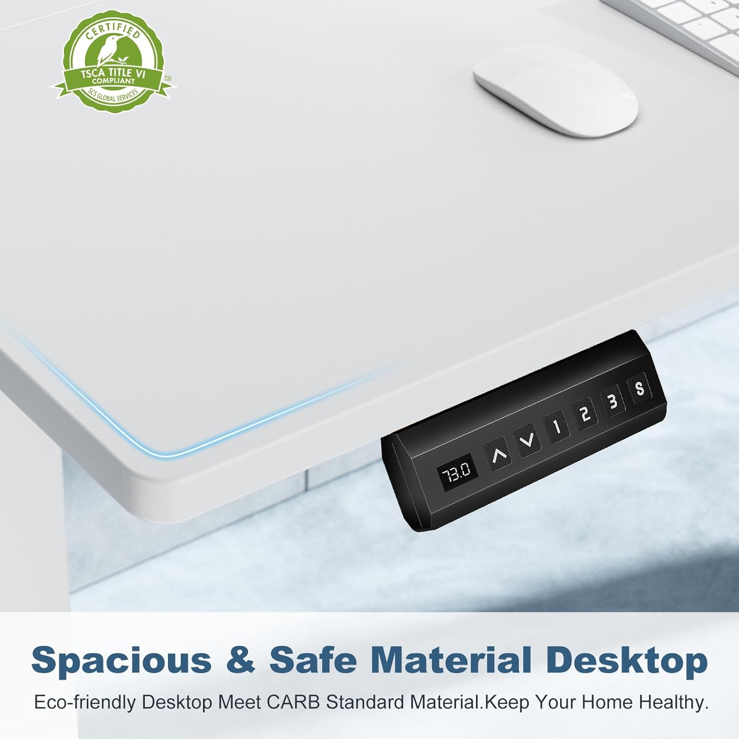 40-inch electric height-adjustable desk.