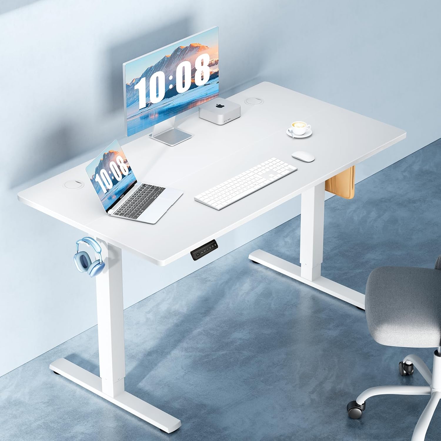 40-inch electric height-adjustable desk.
