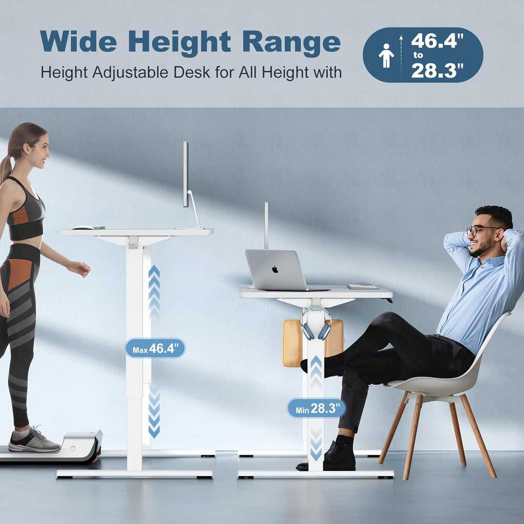 40-inch electric height-adjustable desk.