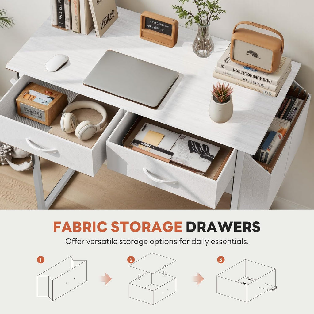 Home Office Computer Desk with Drawers
