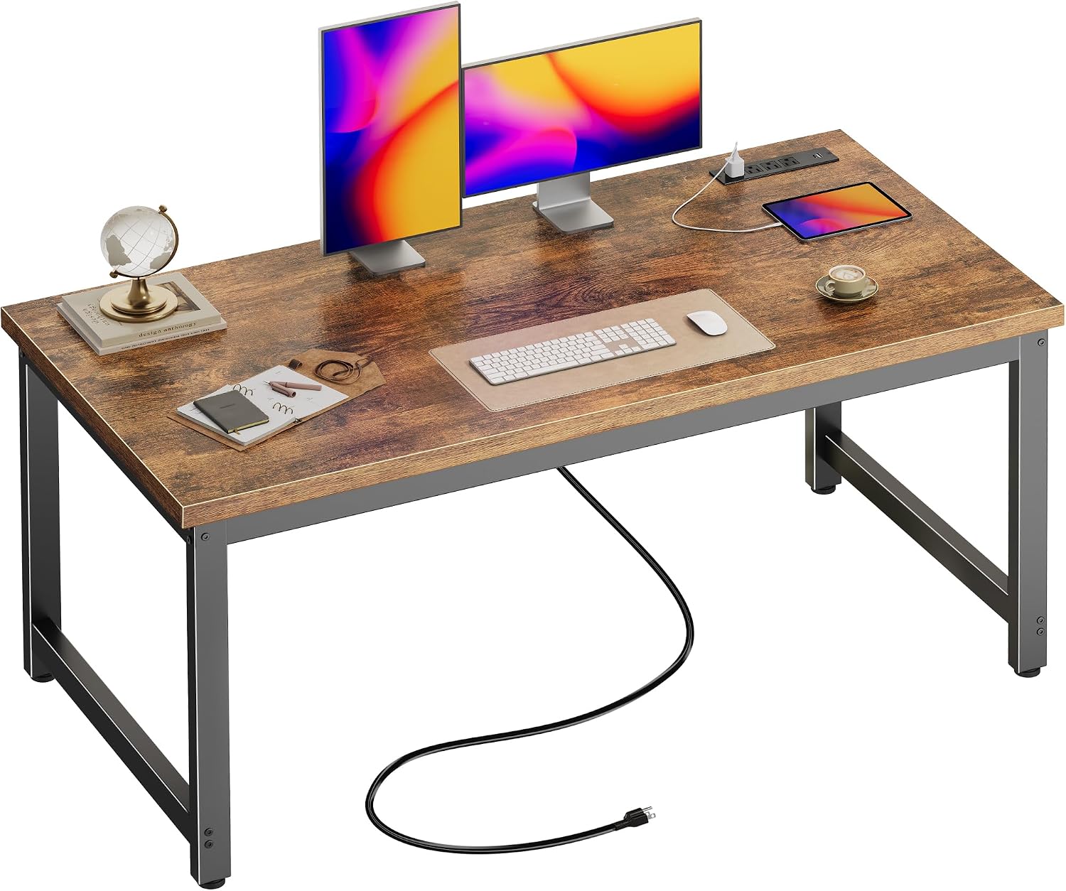 55 x 24-inch Desk (with Power Outlets and USB-C Port)