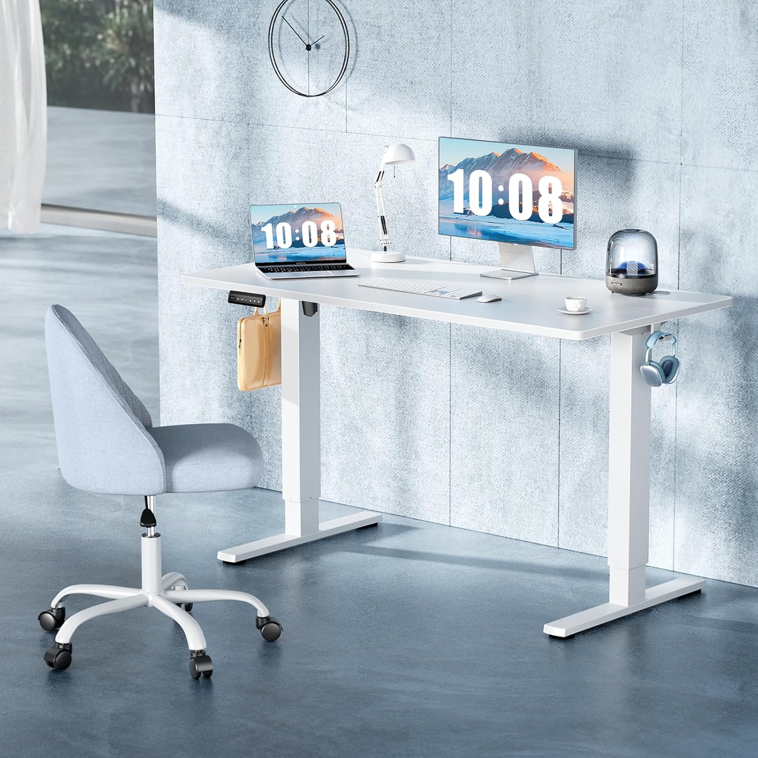 40-inch electric height-adjustable desk.