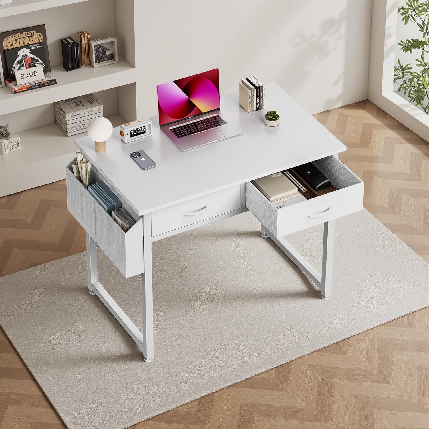 Home Office Computer Desk with Drawers