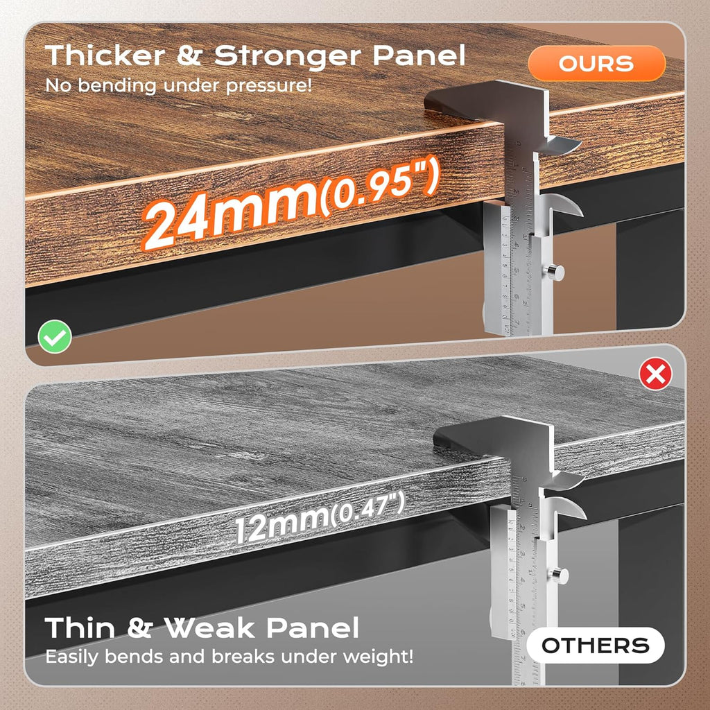 55 x 24-inch Desk (with Power Outlets and USB-C Port)