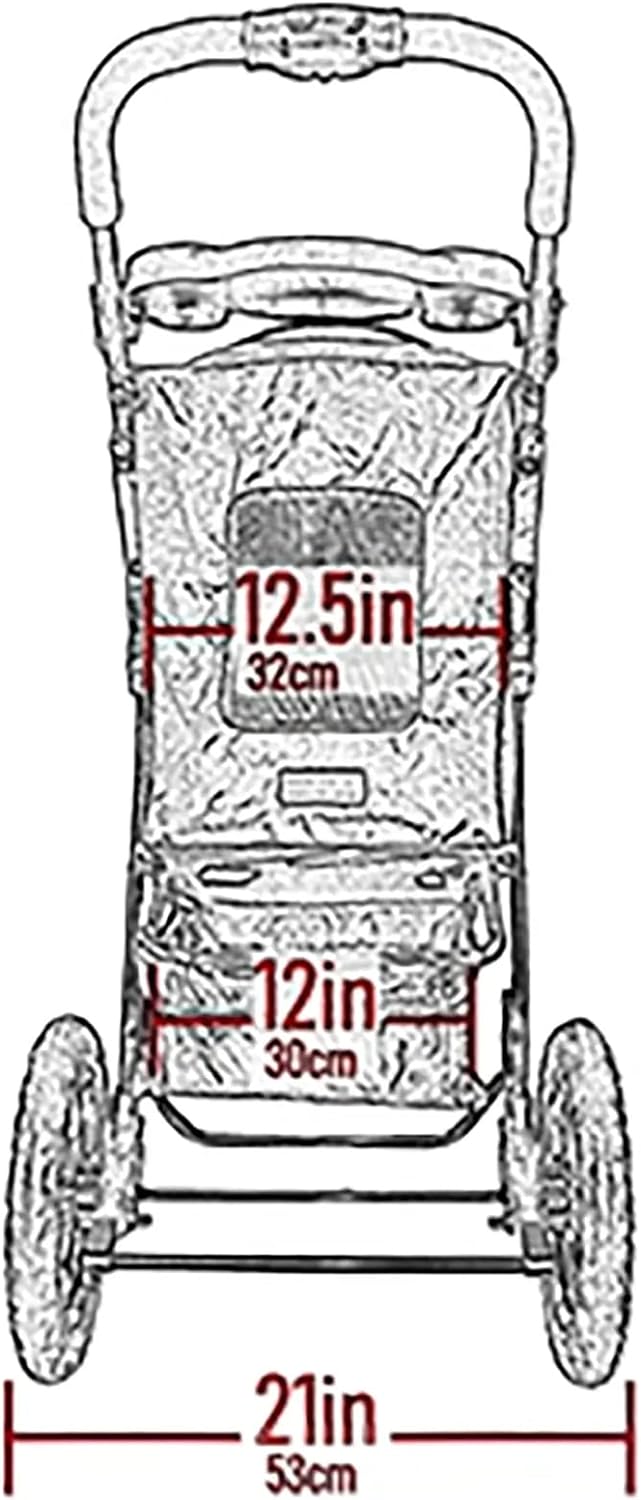 Pet Gear No-Zip AT3 Pet Stroller for Cats/Dogs. Zipperless Entry. Easy One-Hand Fold. Jogging Tires. Removable Liner. Cup Holder + Storage Basket. 1 Model. 2 Colors