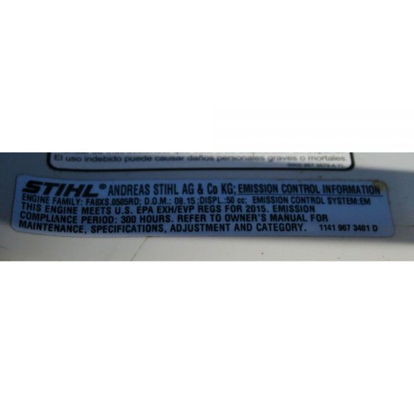 STIHL MS271 Farm Boss Chainsaw C 50.2 Cc. 2.6 KW